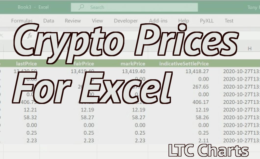 Crypto Prices For Excel