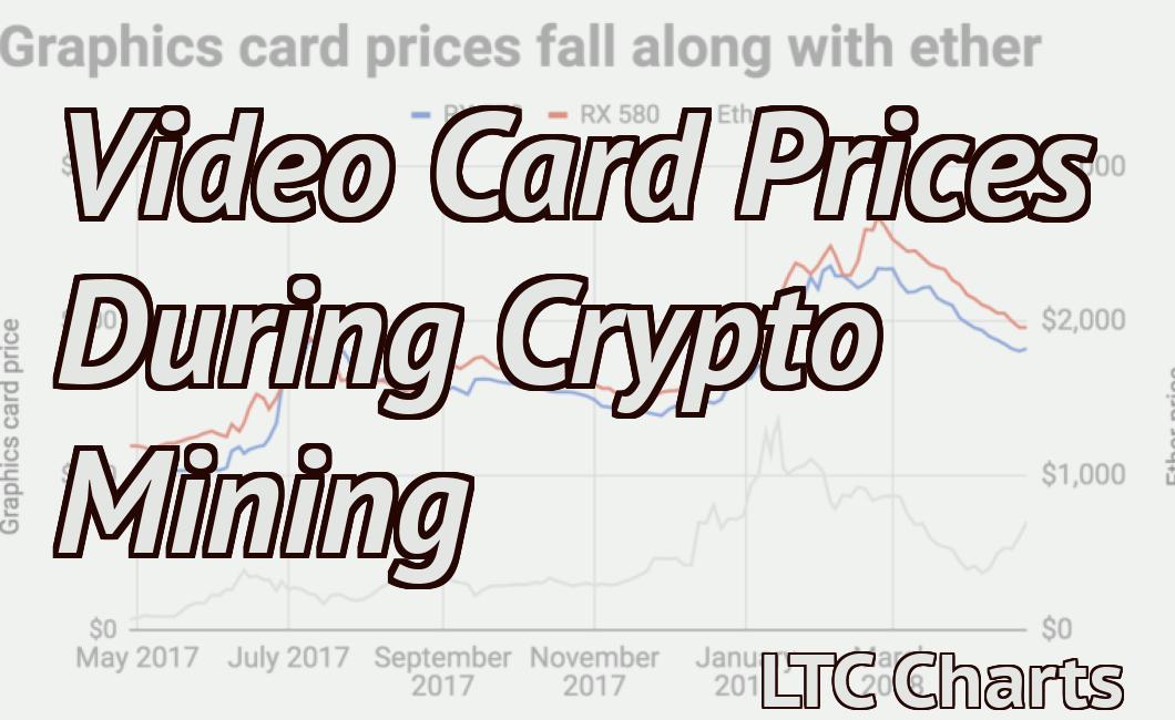 Video Card Prices During Crypto Mining