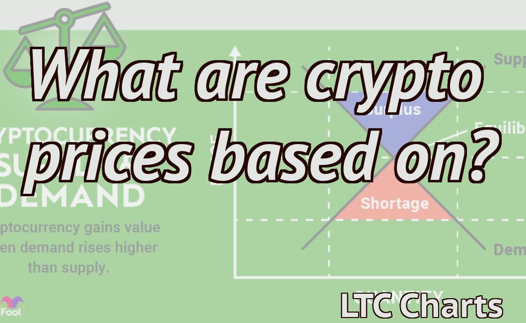 What are crypto prices based on?