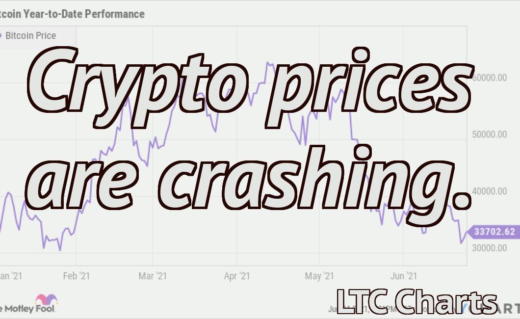 Crypto prices are crashing.