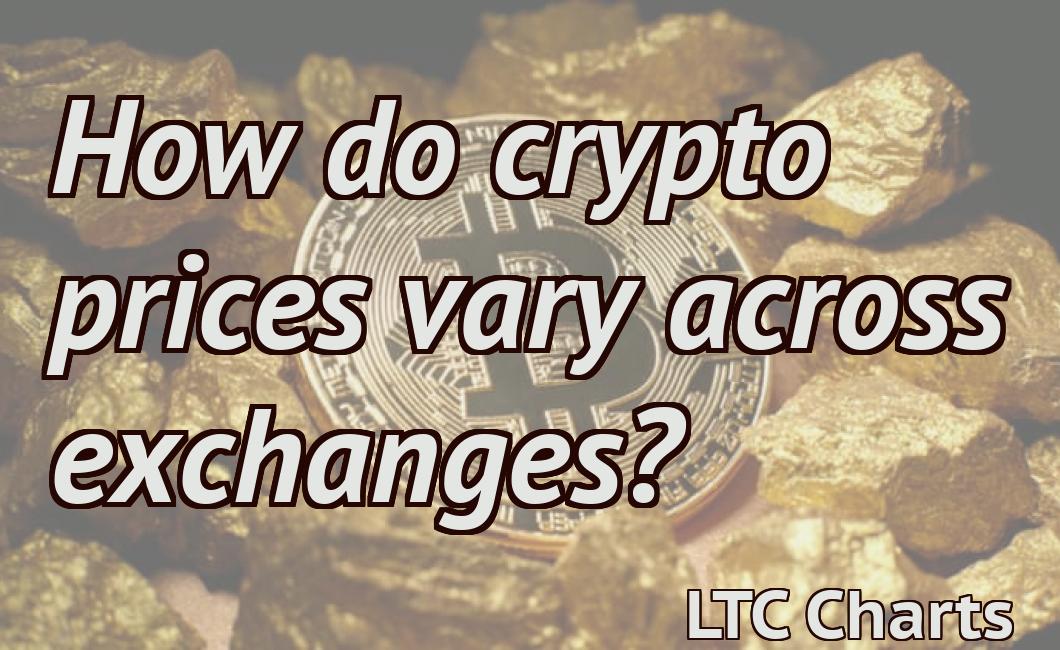 How do crypto prices vary across exchanges?