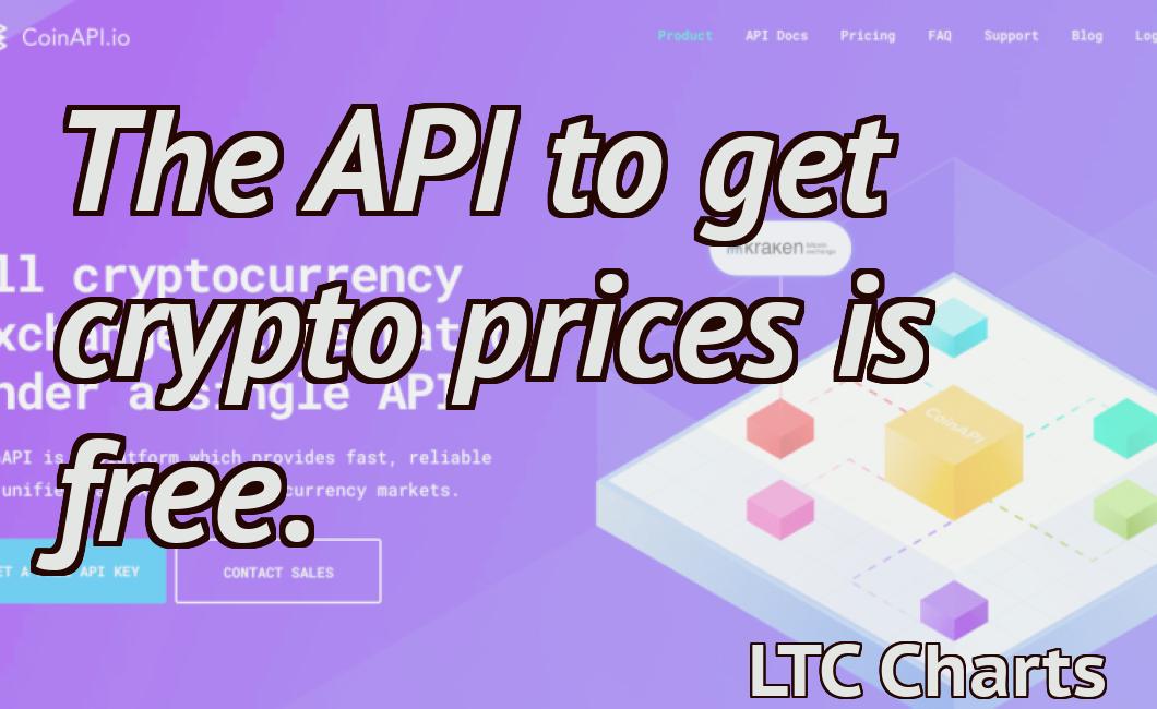 The API to get crypto prices is free.