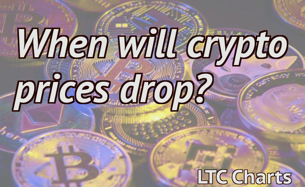 When will crypto prices drop?