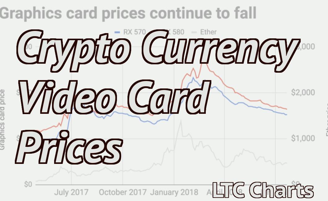 Crypto Currency Video Card Prices