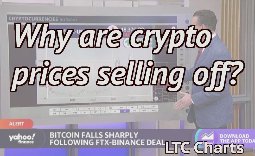 Why are crypto prices selling off?