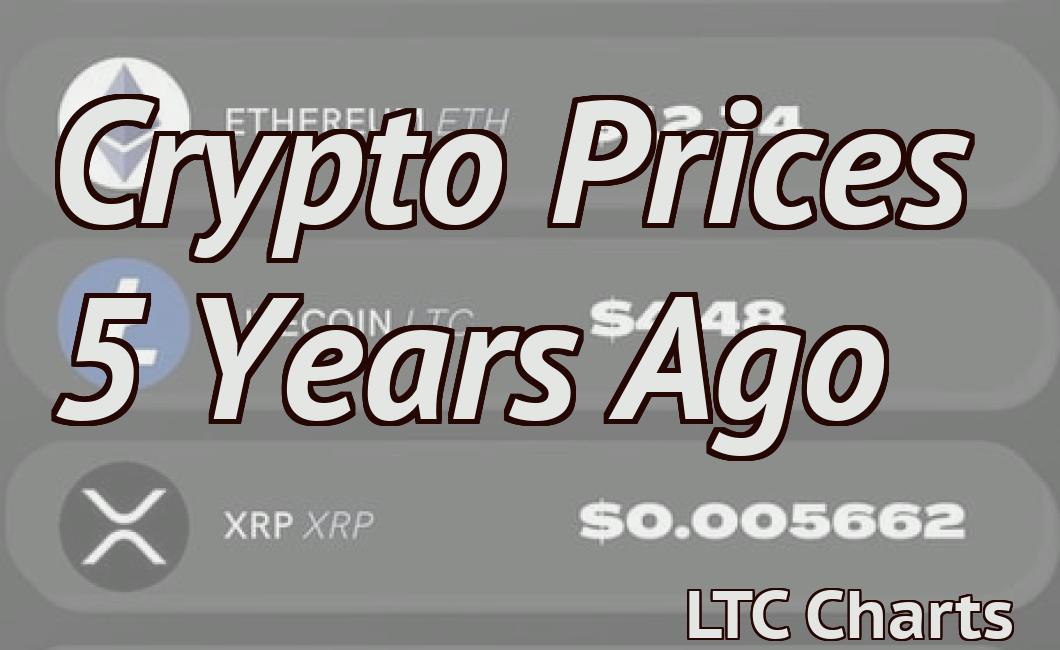 Crypto Prices 5 Years Ago