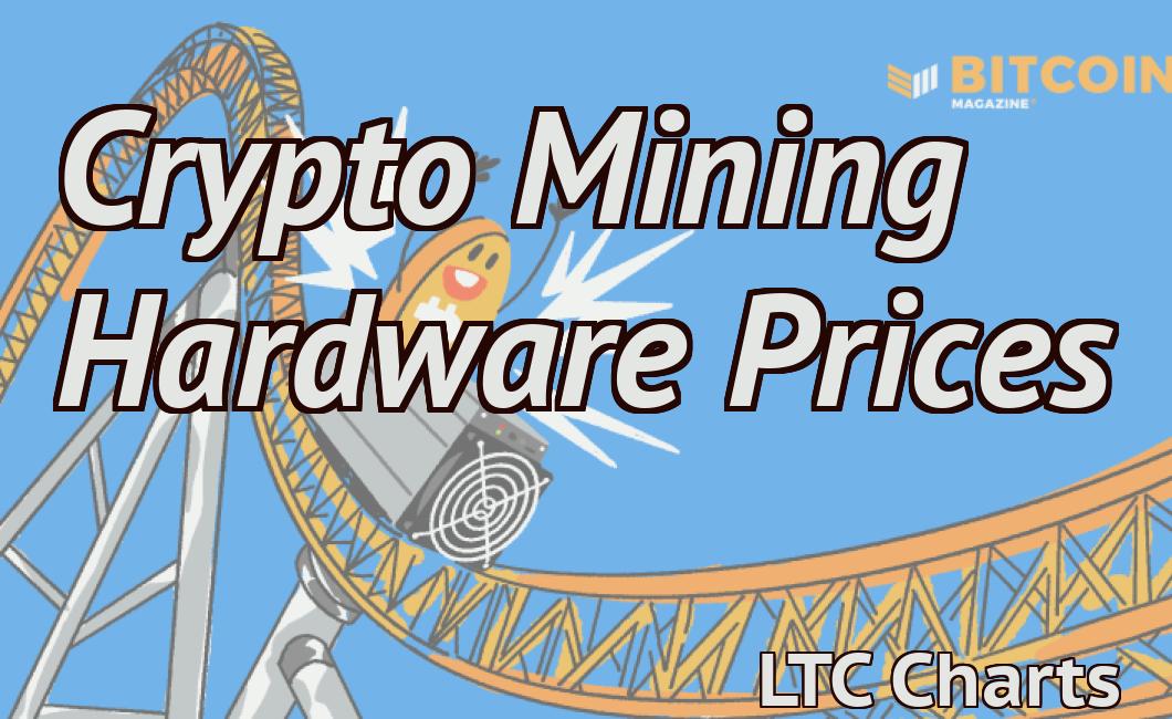 Crypto Mining Hardware Prices