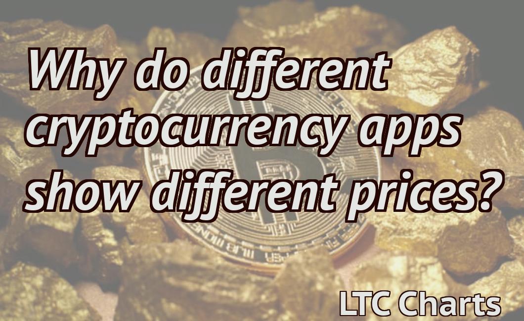 Why do different cryptocurrency apps show different prices?
