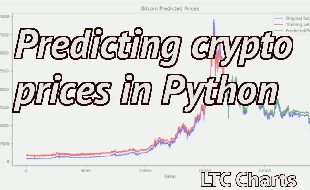 Predicting crypto prices in Python