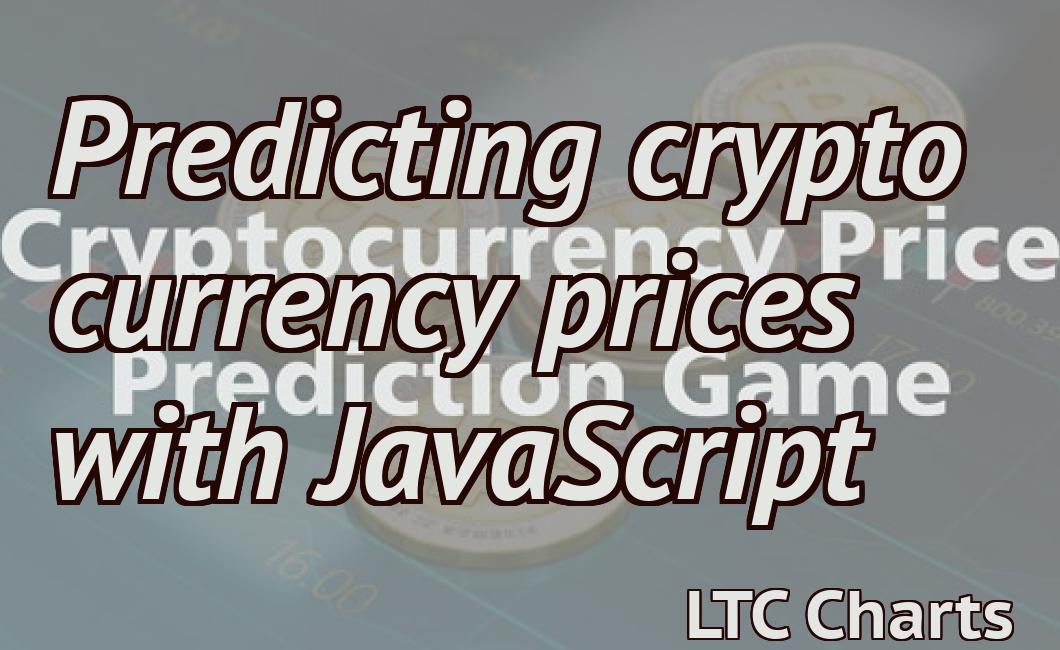 Predicting crypto currency prices with JavaScript