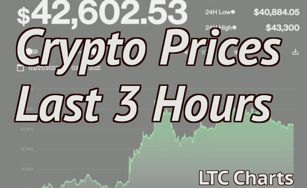 Crypto Prices Last 3 Hours