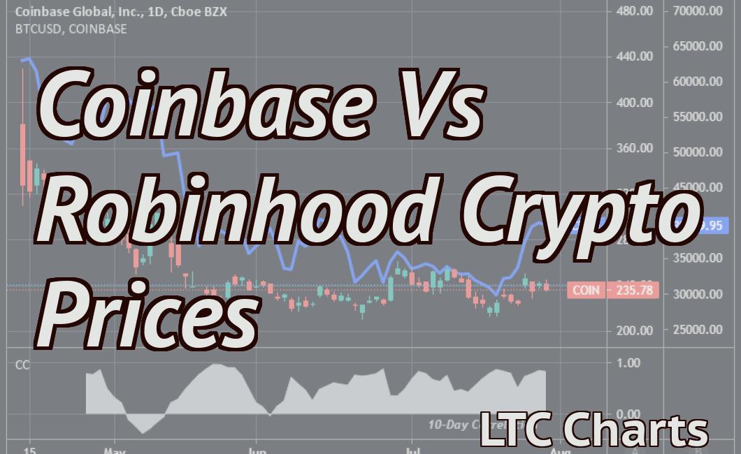 Coinbase Vs Robinhood Crypto Prices