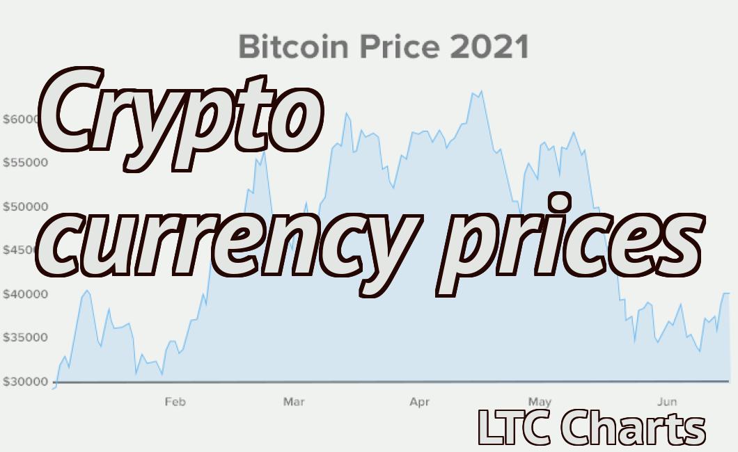 Crypto currency prices