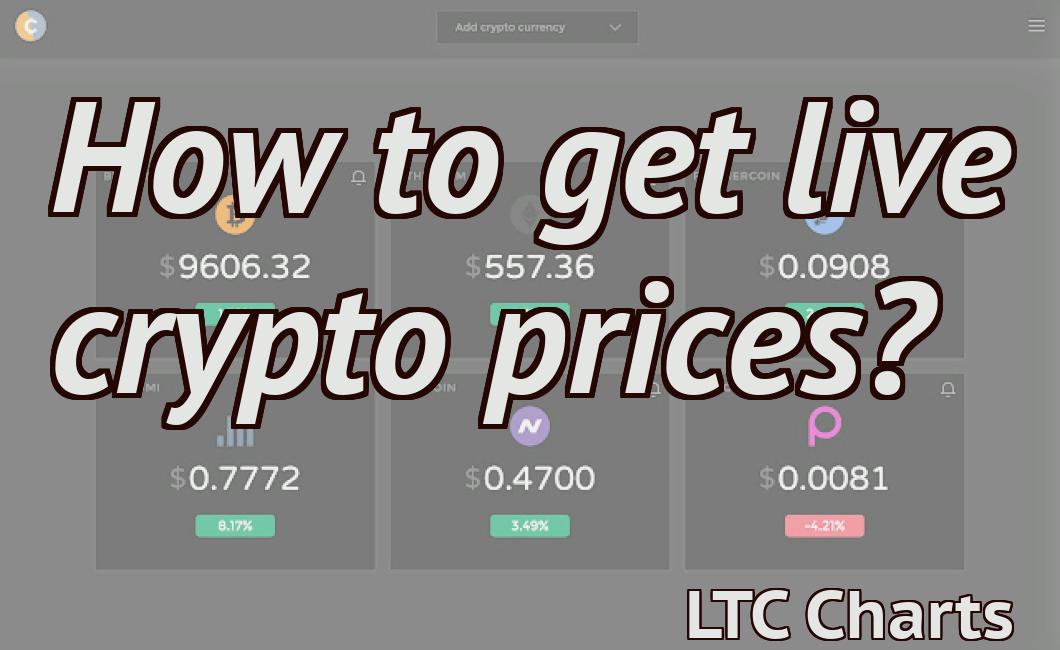 How to get live crypto prices?