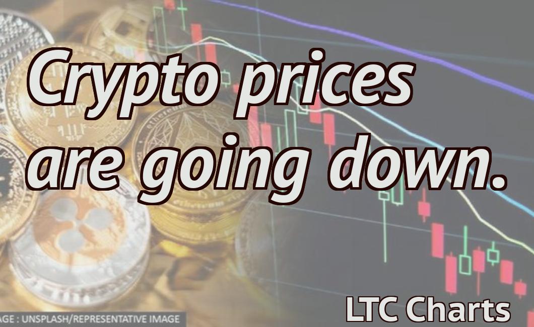 Crypto prices are going down.