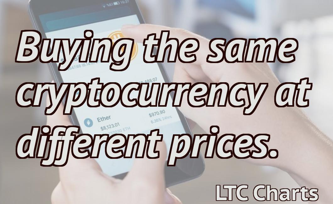 Buying the same cryptocurrency at different prices.