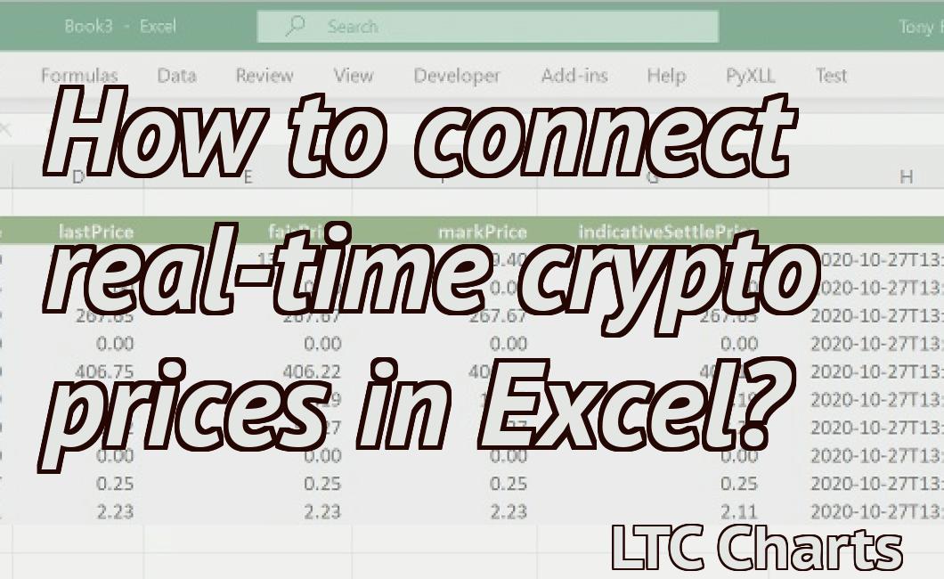 How to connect real-time crypto prices in Excel?