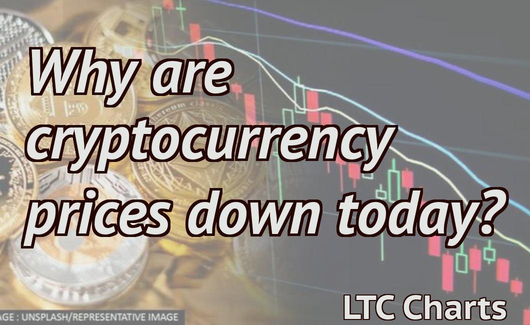 Why are cryptocurrency prices down today?