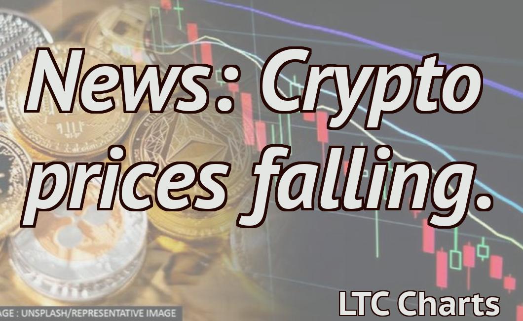 News: Crypto prices falling.