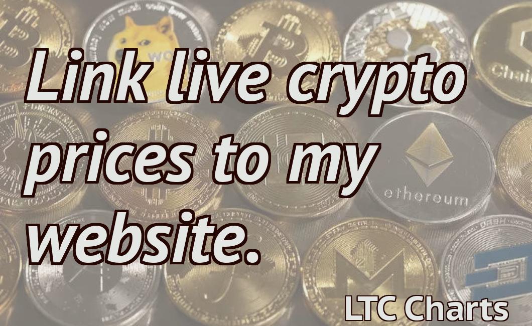 Link live crypto prices to my website.
