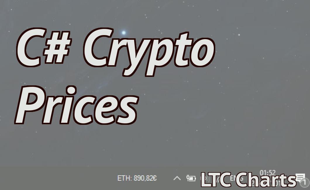 C# Crypto Prices