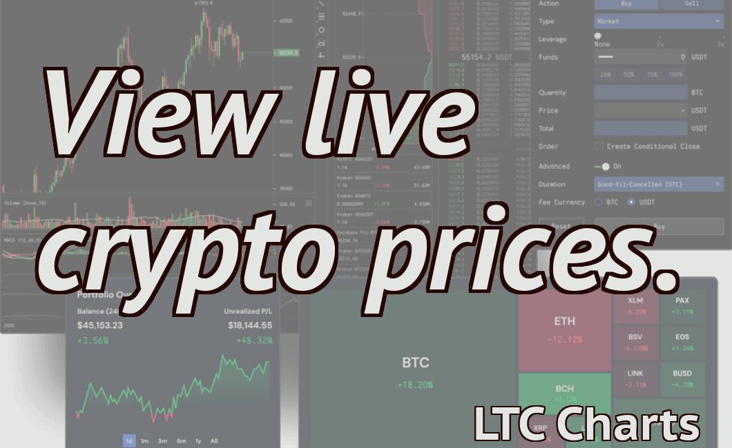 View live crypto prices.
