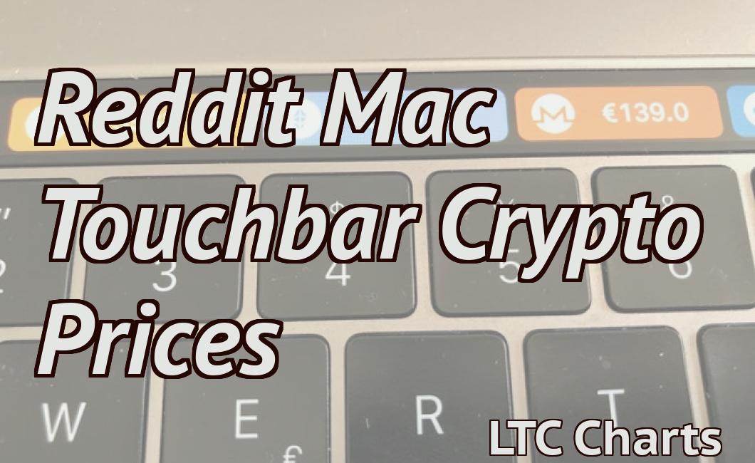 Reddit Mac Touchbar Crypto Prices