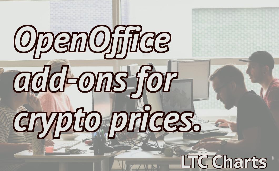 OpenOffice add-ons for crypto prices.