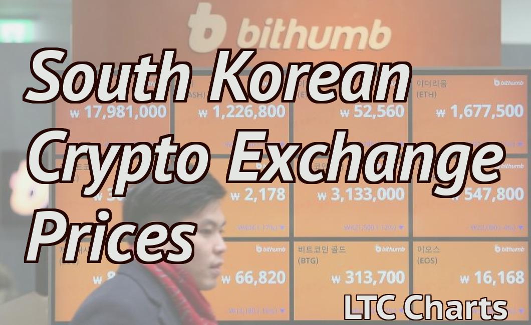 South Korean Crypto Exchange Prices