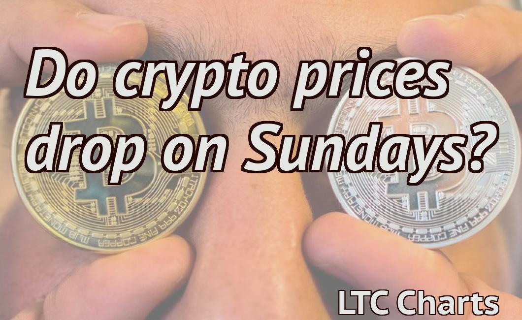 Do crypto prices drop on Sundays?