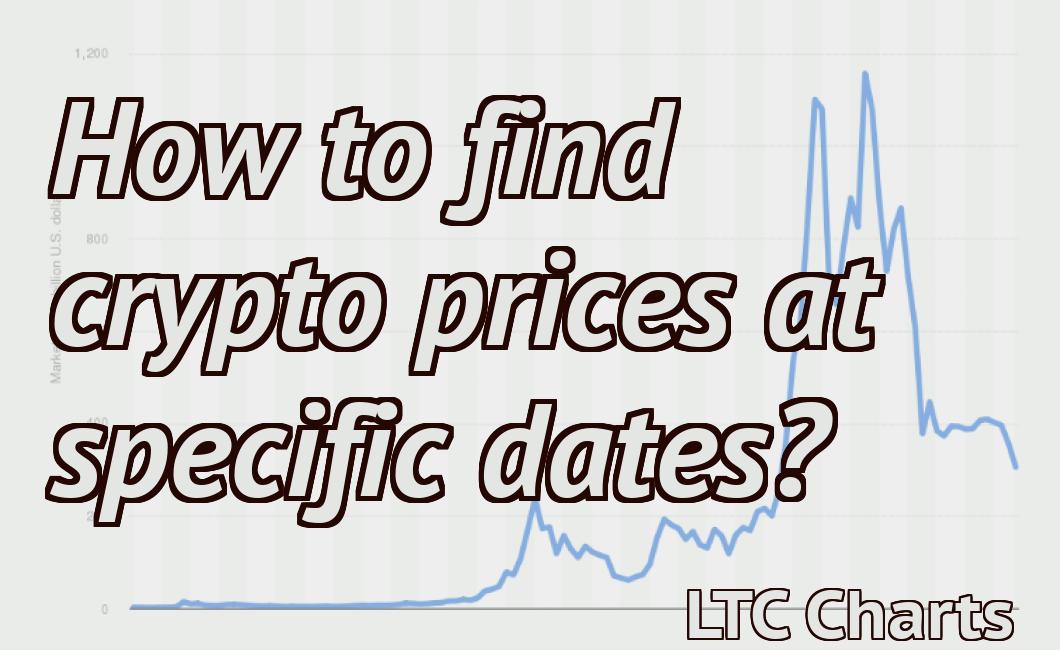 How to find crypto prices at specific dates?
