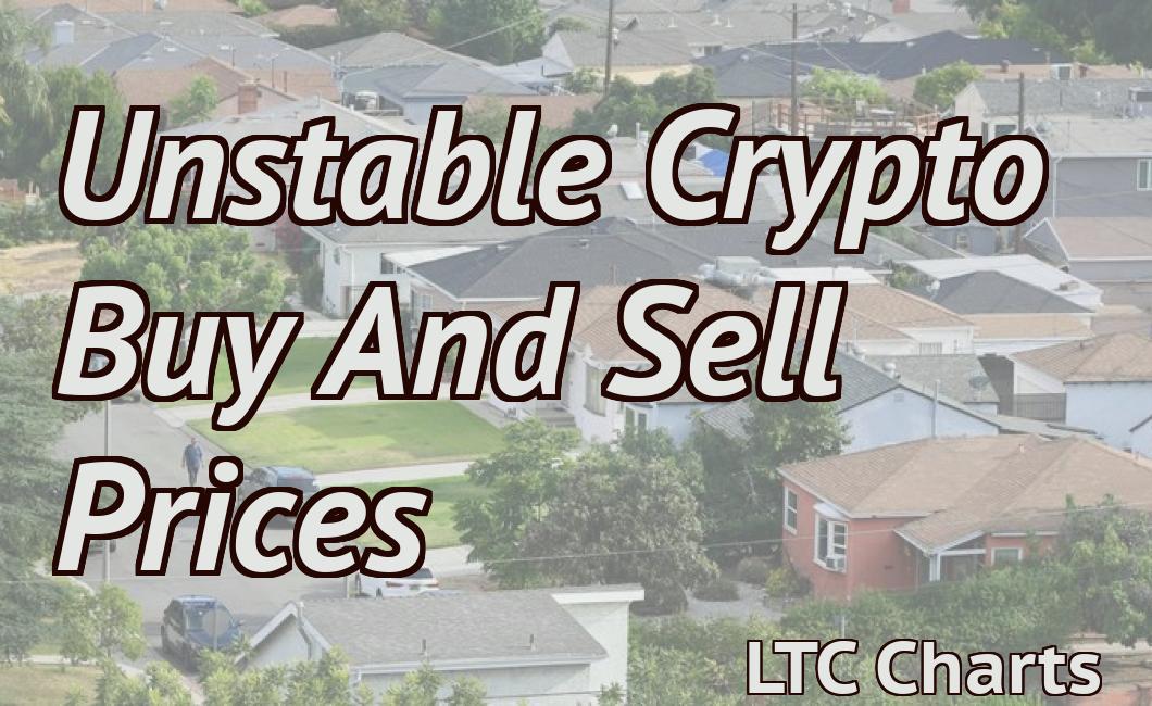Unstable Crypto Buy And Sell Prices