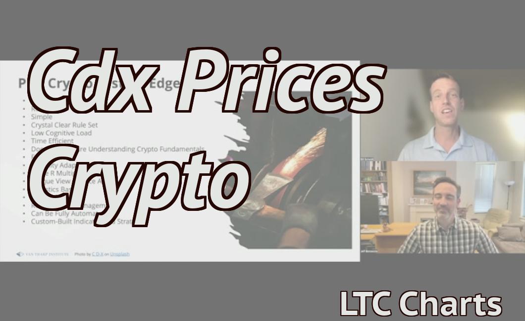 Cdx Prices Crypto