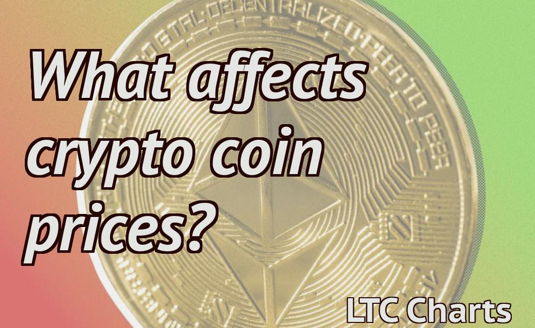 What affects crypto coin prices?