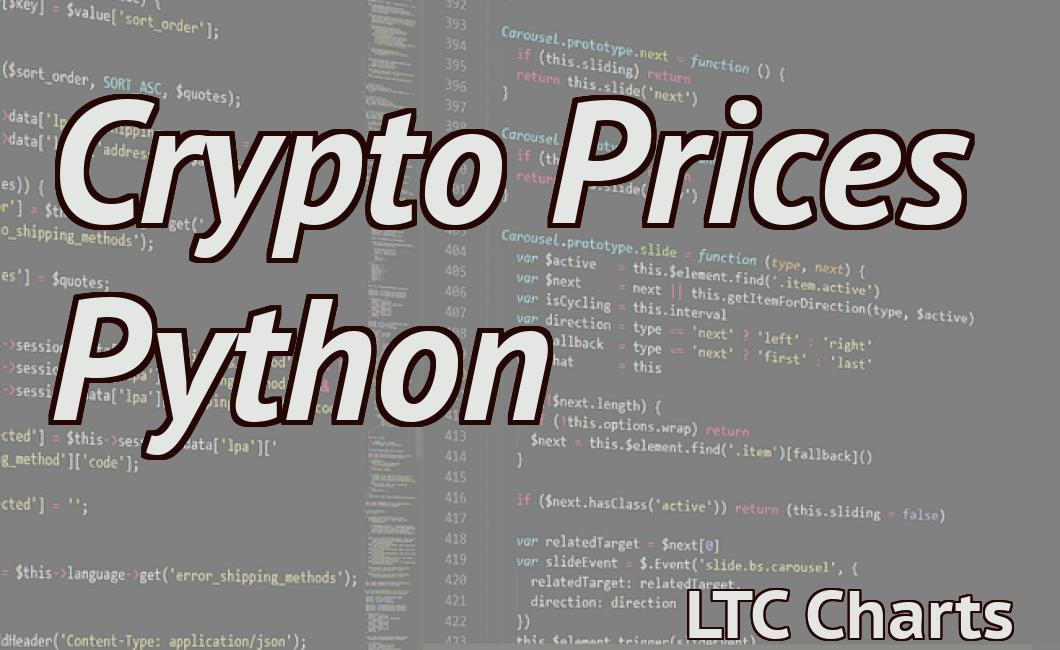 Crypto Prices Python