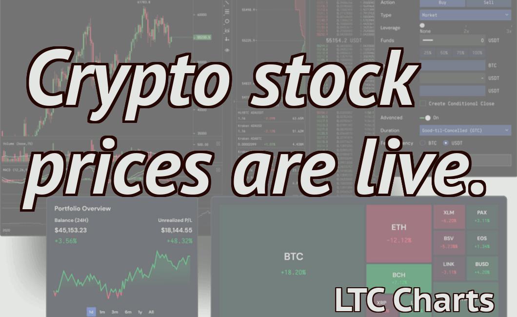Crypto stock prices are live.