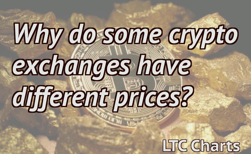 Why do some crypto exchanges have different prices?