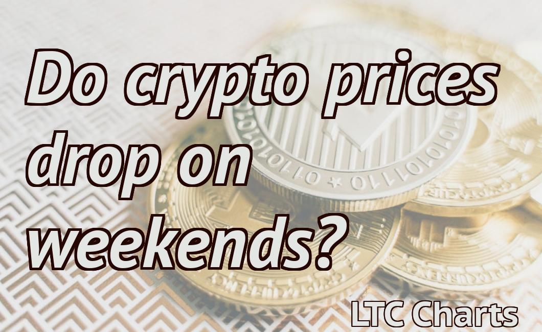 Do crypto prices drop on weekends?