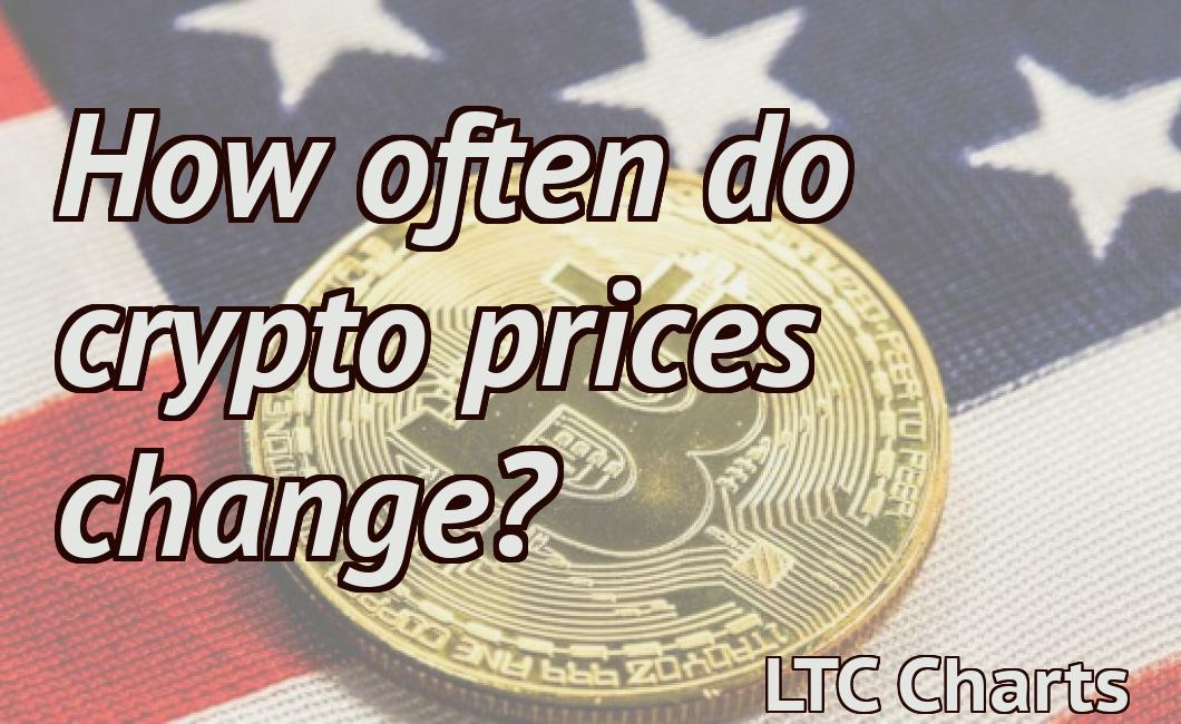 How often do crypto prices change?