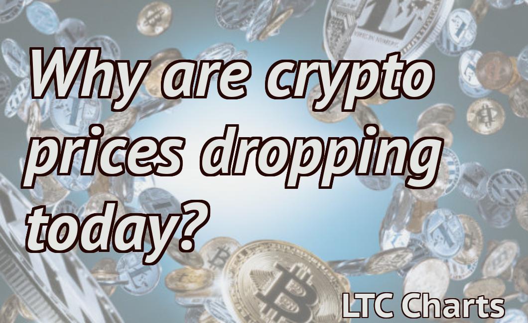 Why are crypto prices dropping today?