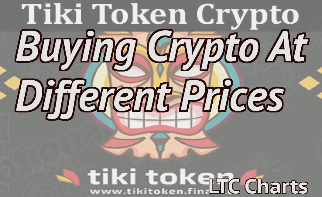 Buying Crypto At Different Prices