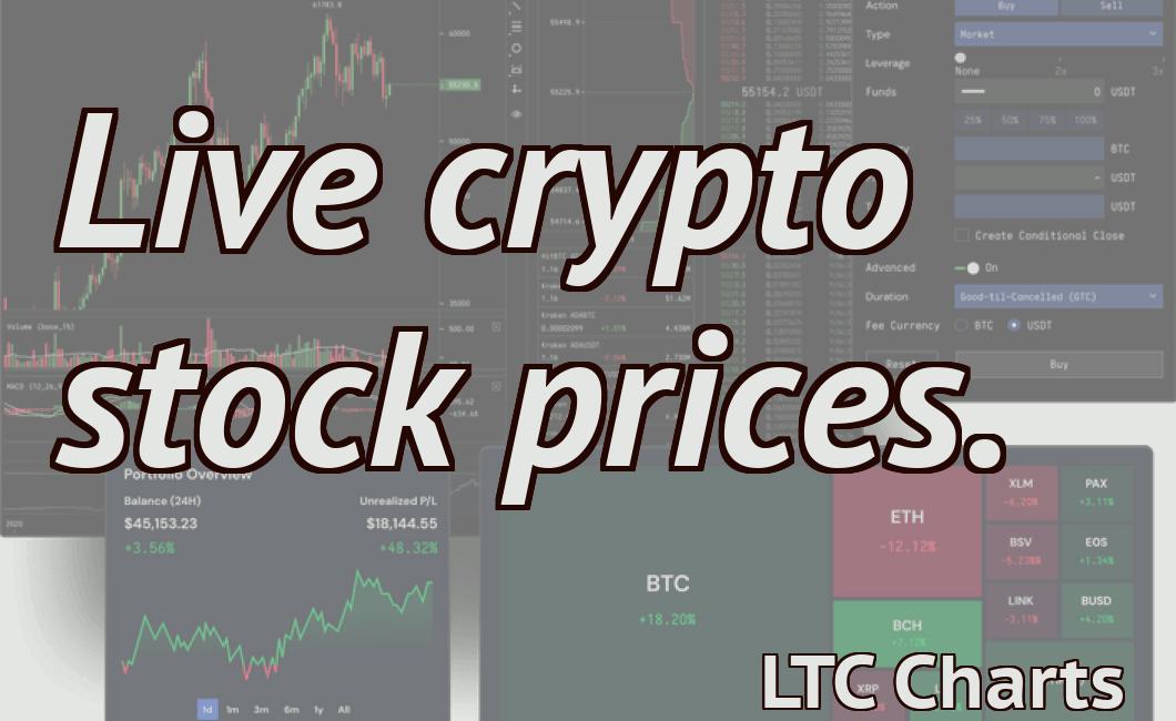Live crypto stock prices.