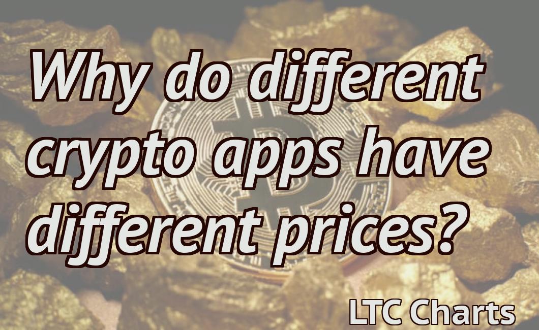 Why do different crypto apps have different prices?