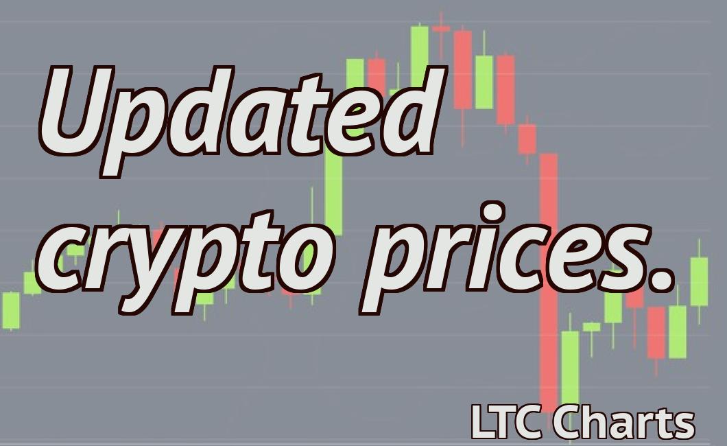 Updated crypto prices.