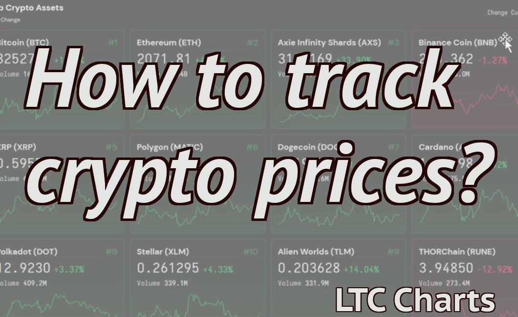 How to track crypto prices?