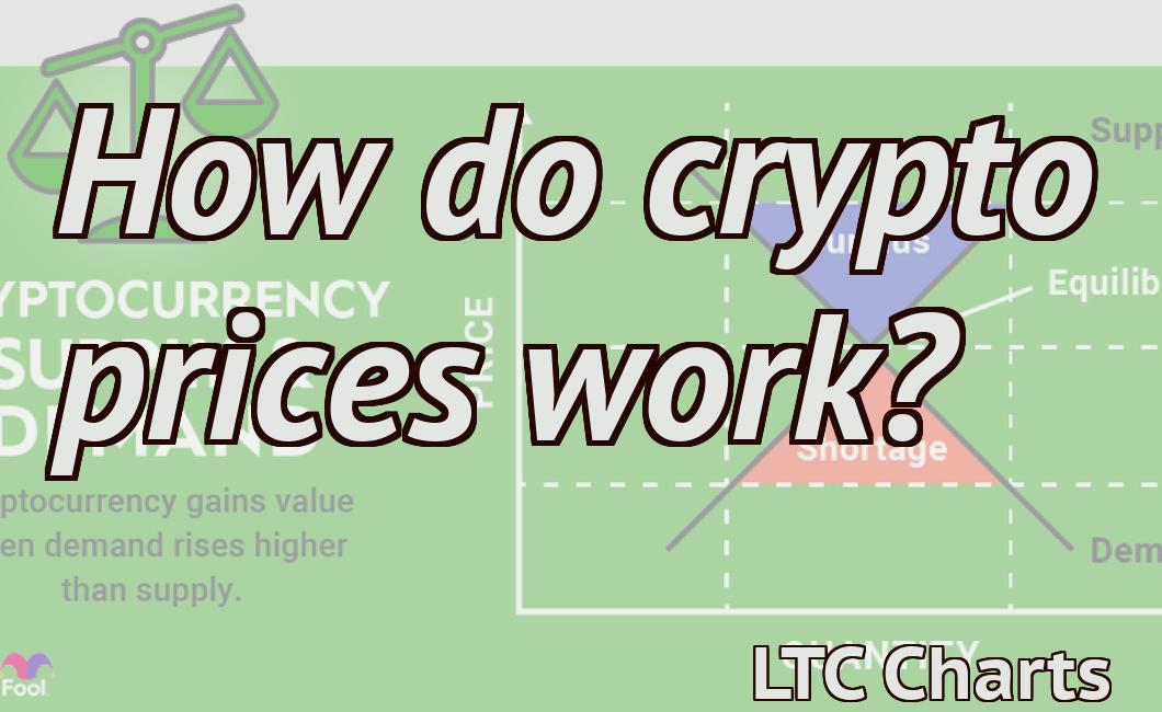 How do crypto prices work?