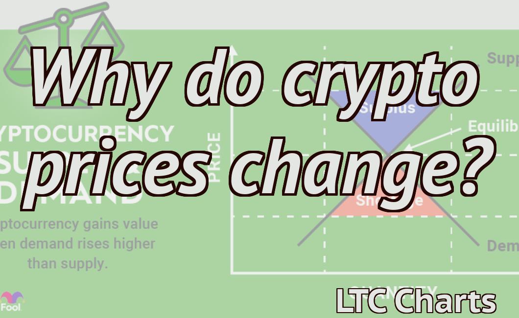 Why do crypto prices change?