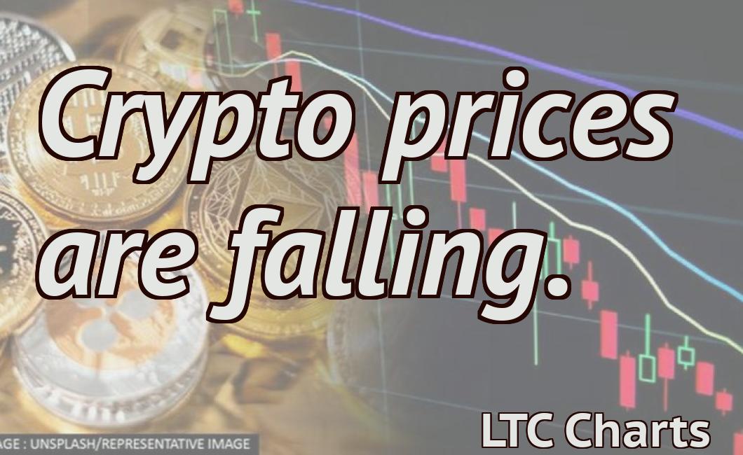 Crypto prices are falling.