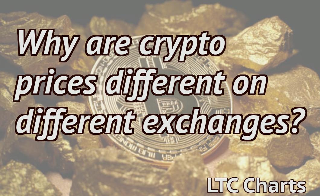 Why are crypto prices different on different exchanges?