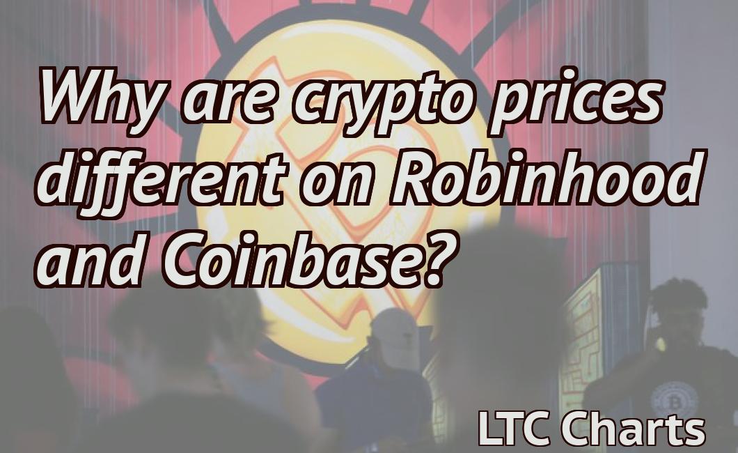 Why are crypto prices different on Robinhood and Coinbase?